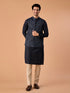 Manyavar Majestic Dark Blue Nehru Jacket