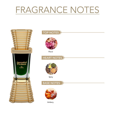 Ajmal Perfumes India JANNATUL FIRDAUS Non-Alcoholic Attar Unisex