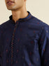 Manyavar Blue Entanglement Jacket Set
