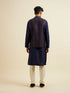 Manyavar Blue Entanglement Jacket Set