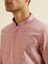 Manyavar Dusty Pink Buta Jaal Patterned Jacket Set