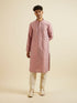 Manyavar Dusty Pink Buta Jaal Patterned Jacket Set