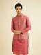 Manyavar Dusty Pink Floral Buta Patterned Jacket Set