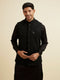 Manyavar Black Mirror Embellished Jacket Set