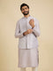 Manyavar Classic Lilac Jaal Patterned Jacket Set