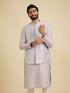 Manyavar Classic Lilac Jaal Patterned Jacket Set