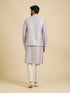Manyavar Classic Lilac Jaal Patterned Jacket Set