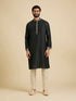Manyavar Bottle Green Floral And Paisley Patterned Jacket Set