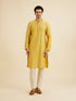 Manyavar Mustard Yellow Buta Jaal Patterned Jacket Set