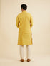 Manyavar Mustard Yellow Buta Jaal Patterned Jacket Set