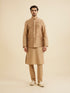 Manyavar Regal Fawn Kurta Jacket Set