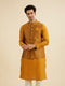 Manyavar Royal Mustard Kurta Jacket Set