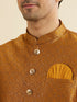 Manyavar Royal Mustard Kurta Jacket Set