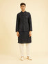 Manyavar Dark Blue Kurta Jacket