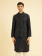 Manyavar Dark Blue Kurta Jacket