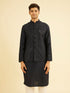 Manyavar Dark Blue Kurta Jacket