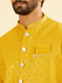 Manyavar Mustard Yellow Regal Kurta Jacket Set