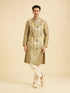 Manyavar Emerald Sparkle Kurta Jacket Set