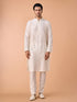 Manyavar Elegant Cream Kurta Jacket Set