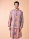 Manyavar Lilac Elegance Kurta Jacket Set