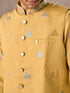 Manyavar Sun Kissed Yellow Kurta Jacket Set
