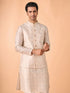 Manyavar Elegant Cream Kurta Jacket Set