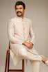Manyavar Elegant Cream Kurta Jacket Set