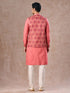 Manyavar Coral Elegance Kurta Jacket Set