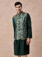 Manyavar Emerald Elegance Kurta Jacket Set
