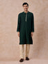 Manyavar Emerald Elegance Kurta Jacket Set