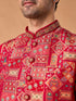 Manyavar Rani Pink Kurta Jacket Set