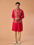 Manyavar Rani Pink Kurta Jacket Set