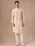 Manyavar Pista Green Wedding Kurta Jacket Set