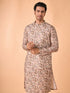 Manyavar Opulent Beige Kurta Jacket Set