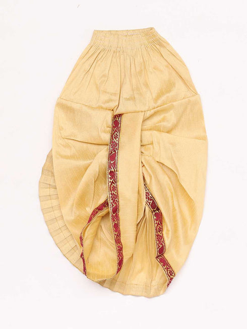 JBN CREATION Boy's Maroon Angrakha Kurta and Dhoti Set