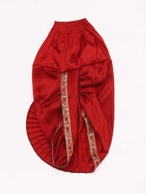 JBN CREATION Boy's Rose Gold Angrakha Kurta and Dhoti Set