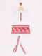 JBN CREATION Boy's White Embroidered Cotton Kurta and Dhoti Set