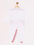 JBN CREATION Boy's White Embroidered Cotton Kurta and Dhoti Set