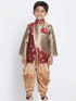 JBN CREATION Gold Cotton Silk Blend Kurta and Dhoti Pant Set