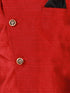 Boy's Maroon Silk Blend Jacket Kurta and Pyjama Set