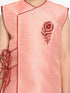 Pink Krishna Style Angrakha Kurta and Dhot Set