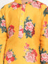 Vastramay Boy's Yellow Krishna Style Kurta and Dhot Set