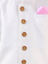Vastramay Boys White Quilted Indowestern Sherwani and Churidar Set