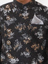 Vastramay Boys Black And Grey Angrakha Style Indowestern Sherwani And Dhoti Set