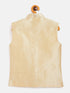 JBN Creation Beige Silk Blend Embroidered Nehru Jacket