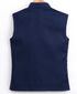 JBN Creation Boy's Blue Cotton Blend Twill Nehru Jacket