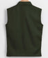 JBN Creation Boy's Dark Green Cotton Blend Twill Nehru Jacket