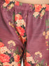 JBN CREATION Boy's Maroon Twill Jacket, Printed Kurta and Pyjama Set