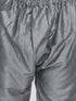 JBN Creation Boys' Grey Cotton Blend Kurta Pyjama Set