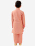 JBN Creation Boys' Pink Cotton Blend Kurta Pyjama Set